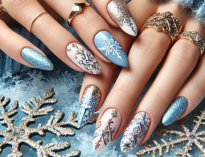 20+ Stunning Blue Winter Nail Ideas for Festive Looks