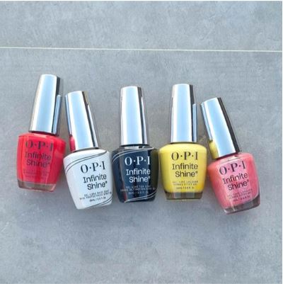 OPI Infinite Shine Collection – High-shine, long-lasting nail polishes offering a salon-quality finish for a flawless manicure at home.