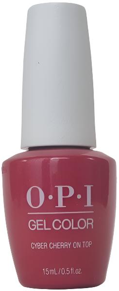 opi gelcolor Cyber Cherry on Top GCF014