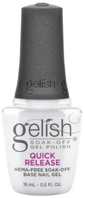 Gelish Quick Release Gel Base Coat – Soak-Off Adhesion Layer for Long-Lasting Gel Polish Gelish