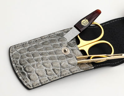 KIEPE Manicure Set – Premium Leather Case with Gold-Plated Instruments Universalus Kiepe