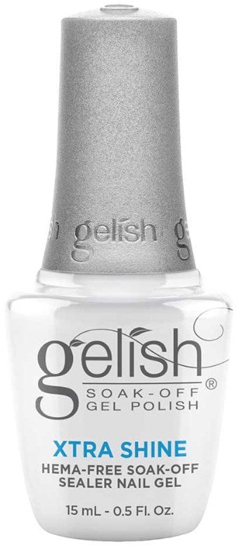 Gelish Xtra Shine Top Coat – Ultra Glossy Gel Finish for Long Wear Gelish