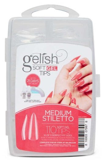 Medium Stiletto Tips * Gelish Soft Gel