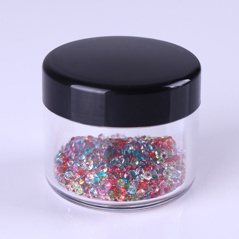 Plastic Empty Nail Stickers Box Nail Beads Jewelry Storage 